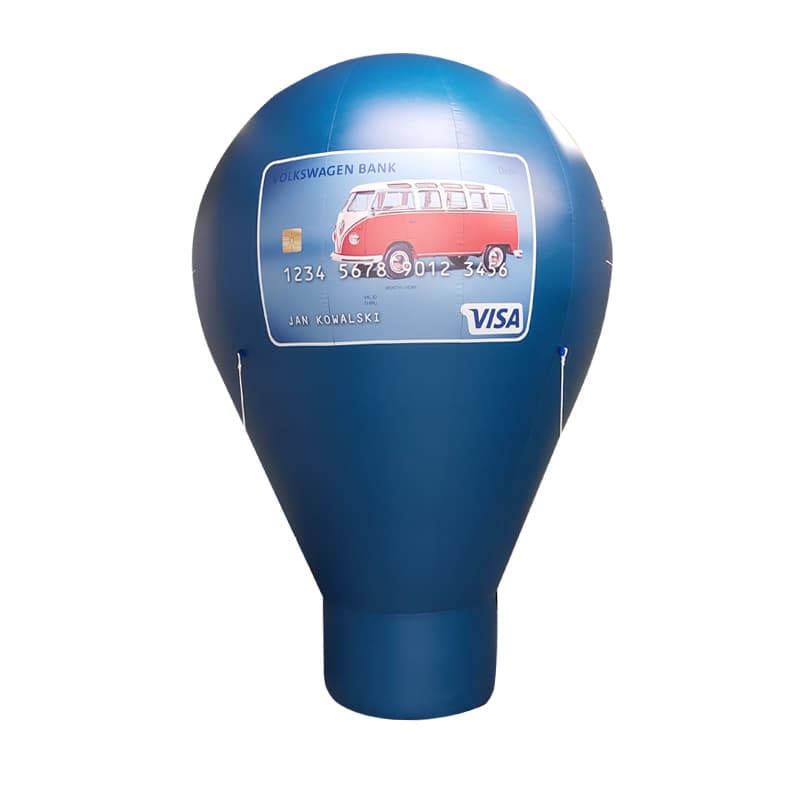 Balon reklamowy pneumatyczny w kształcie żarówki 3m