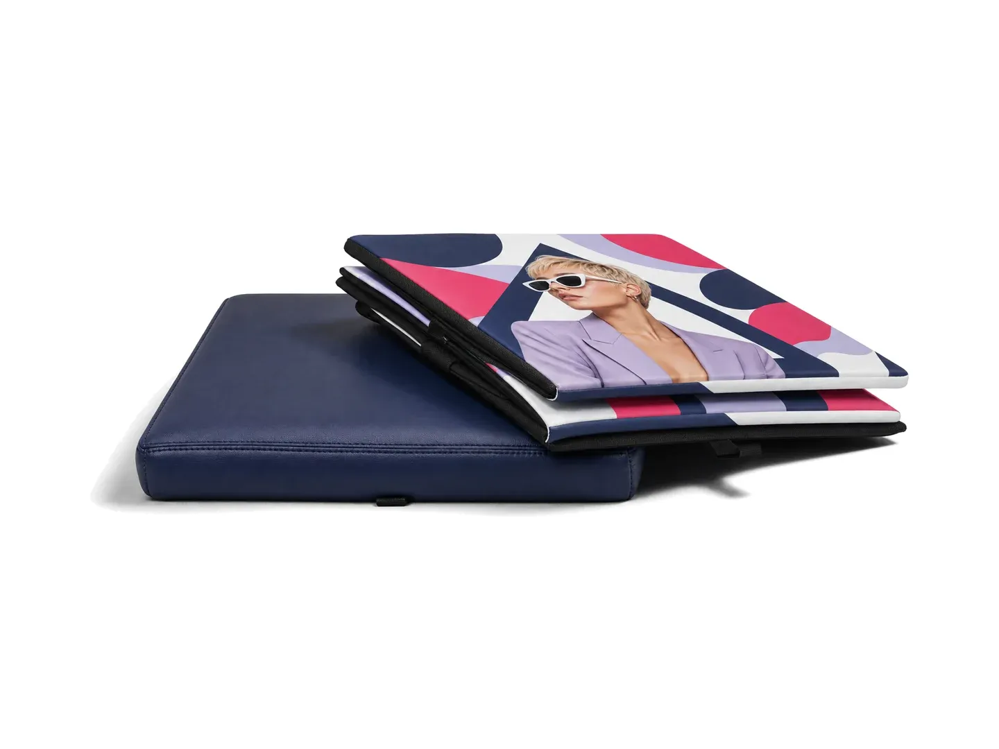 Smart cube folded flat for transport