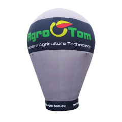 balon pneumatyczny w kształcie żarówki z logo AgroTom