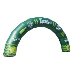 brama reklamowa startowa z logo Browaru Trybunał w kształcie łuk z pełnym zadrukiem reklamowym