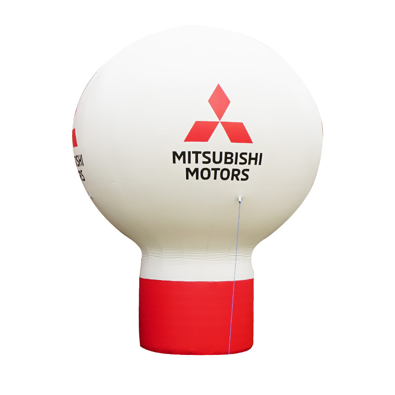 balon stałociśnieniowy pneumatyczny z nadrukiem reklamowym mitsubishi motors