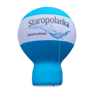 balon pneumatyczny z nadrukiem logo Staropolanka na pasie