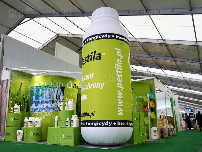 Balon butelka pneumatyczna Pestilla z nadrukiem na całej powierzchni replika 3D Balon butelka pneumatyczna Pestilla