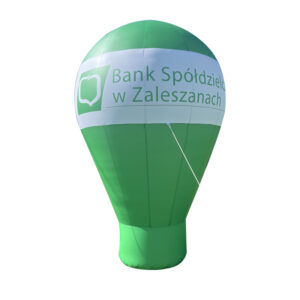Balon z logo Bank Spółdzielczy wentylatorowy