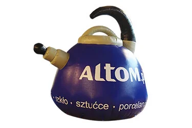 balon nietypowy pneumatyczny czajnik Altom z nadrukiem reklamowym replika