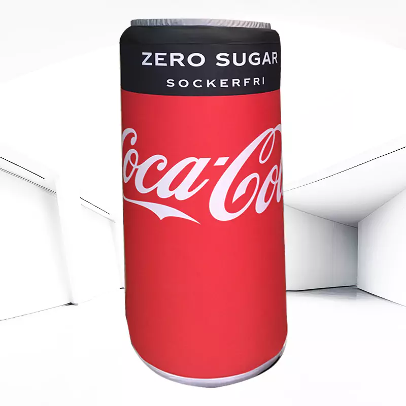puszka pneumatyczna na wentylator z nadrukiem Coca Cola Zero Sugar
