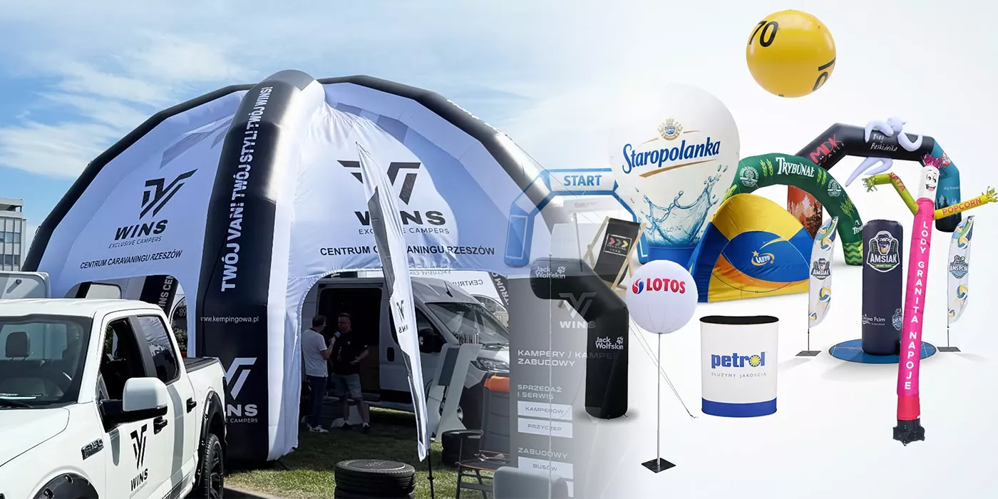 Reklama pneumatyczna ARIO – namioty, balony, bramy i inne dmuchane nośniki reklamowe na eventy