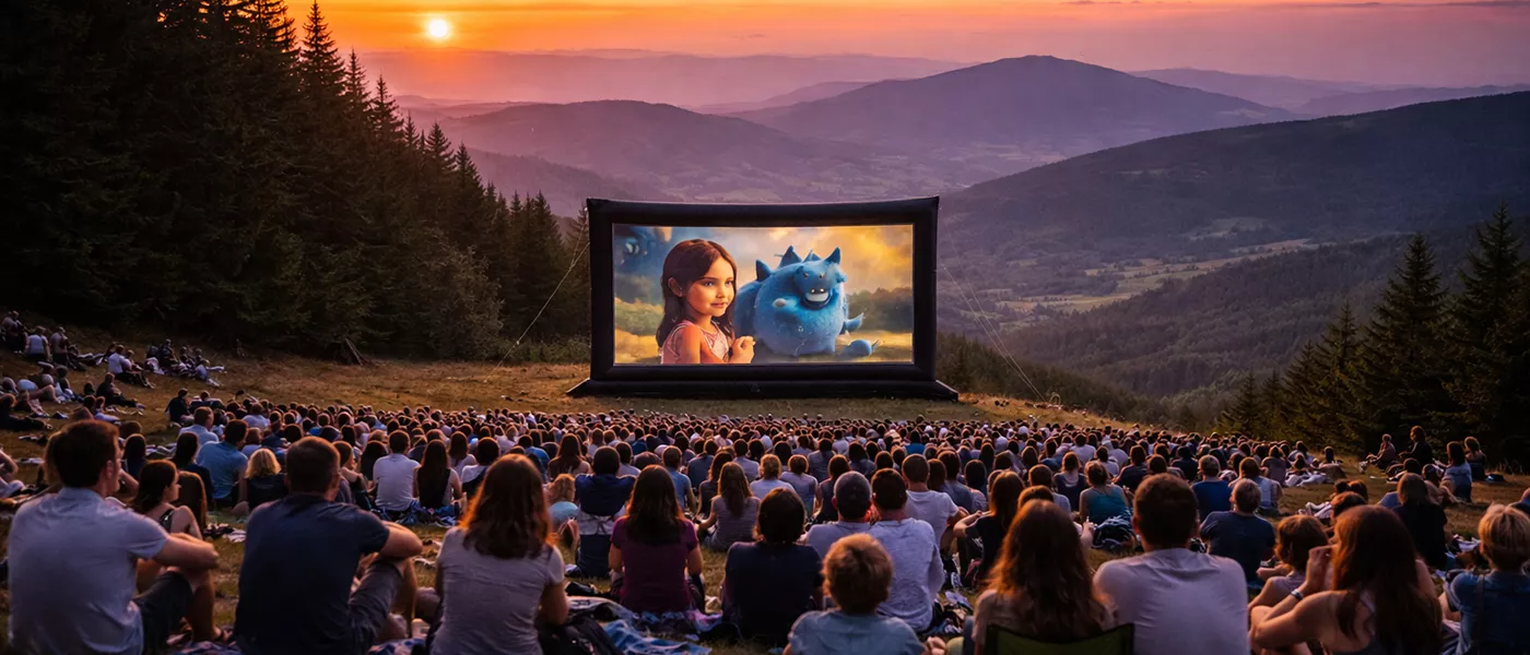 kino plenerowe ARIO ekran dmuchany